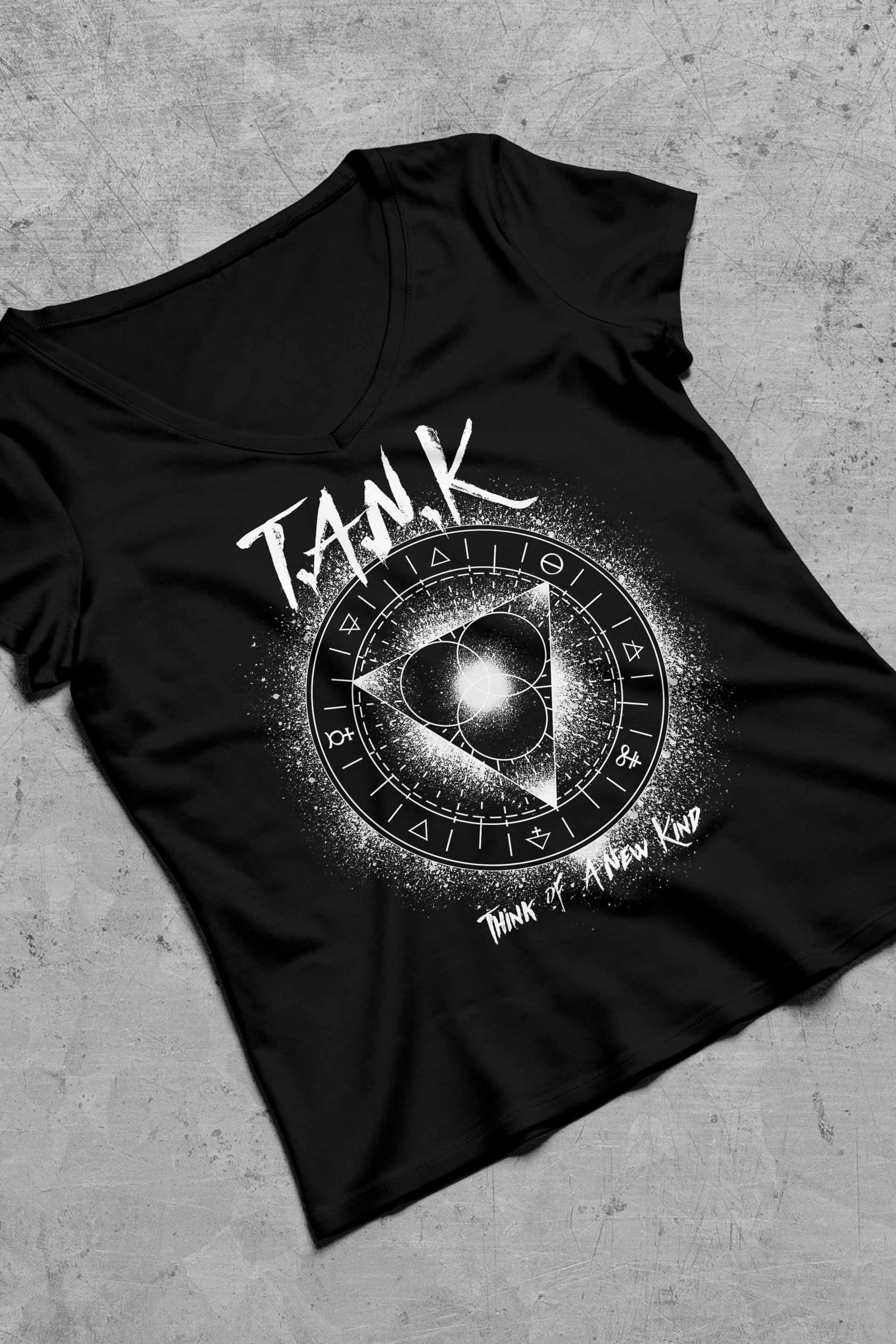 T-shirt fille T.A.N.K métal